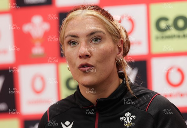 230424 - Wales Women Media Session - Georgia Evans speaks to the media ahead of Wales’ Guinness Women’s 6 Nations match against Italy