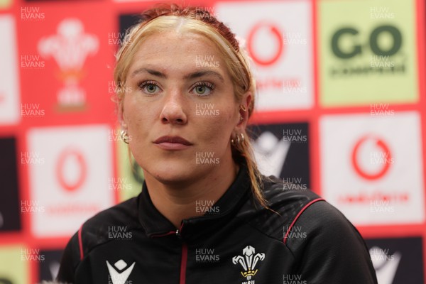230424 - Wales Women Media Session - Georgia Evans speaks to the media ahead of Wales’ Guinness Women’s 6 Nations match against Italy
