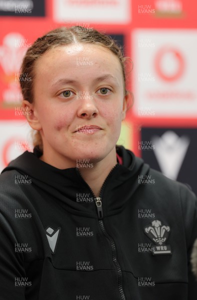 230424 - Wales Women Media Session - Lleucu George speaks to the media ahead of Wales’ Guinness Women’s 6 Nations match against Italy