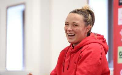 010426 - Wales Women Rugby Press Conference - Alisha Joyce during a press conference ahead for the start of the Women’s 6 Nations