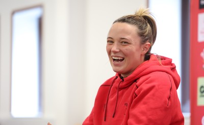 010426 - Wales Women Rugby Press Conference - Alisha Joyce during a press conference ahead for the start of the Women’s 6 Nations