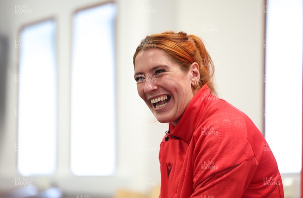 010426 - Wales Women Rugby Press Conference - Georgia Evans during a press conference ahead for the start of the Women’s 6 Nations