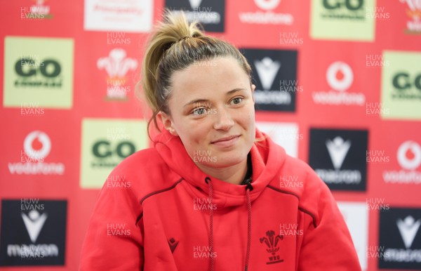 010426 - Wales Women Rugby Press Conference - Alisha Joyce during a press conference ahead for the start of the Women’s 6 Nations