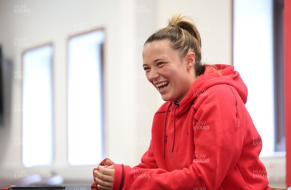 010426 - Wales Women Rugby Press Conference - Alisha Joyce during a press conference ahead for the start of the Women’s 6 Nations