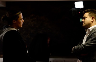 030323 - WRU Press Conference - Wales player Alisha Butchers speaks to the media during a press conference to announce 25 full time contracted players to the Wales Women Squad