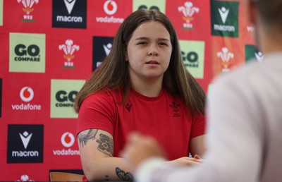 040526 - Wales Women Rugby Press Conference - Maisie Davies during press conference ahead of the Women’s 6 Nations match against Ireland