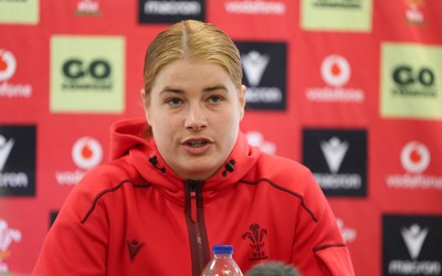 060526 - Wales Women Rugby Press Conference - Wales captain Bethan Lewis,  during a press conference ahead of the 6 Nations match against Ireland