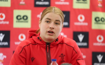 060526 - Wales Women Rugby Press Conference - Wales captain Bethan Lewis,  during a press conference ahead of the 6 Nations match against Ireland