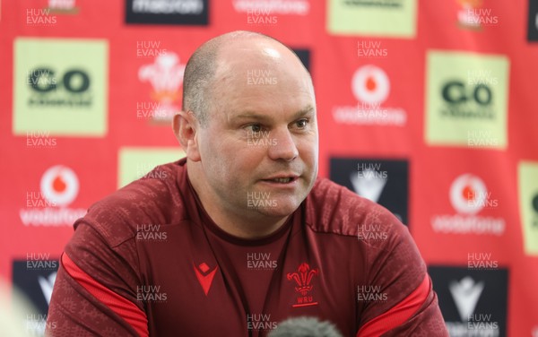 060526 - Wales Women Rugby Press Conference - Sean Lynn, Wales Women head coach,  during a press conference ahead of the 6 Nations match against Ireland