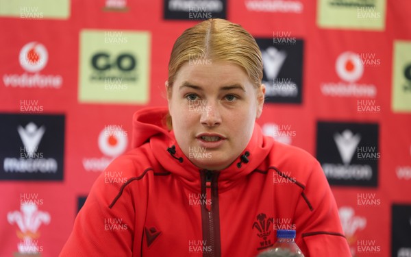 060526 - Wales Women Rugby Press Conference - Wales captain Bethan Lewis,  during a press conference ahead of the 6 Nations match against Ireland