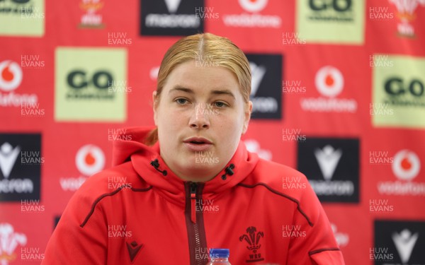 060526 - Wales Women Rugby Press Conference - Wales captain Bethan Lewis,  during a press conference ahead of the 6 Nations match against Ireland