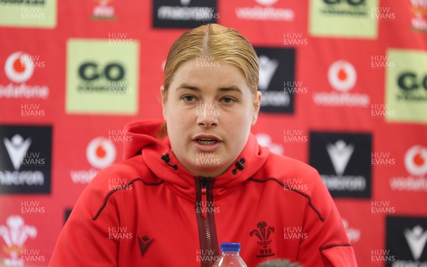 060526 - Wales Women Rugby Press Conference - Wales captain Bethan Lewis,  during a press conference ahead of the 6 Nations match against Ireland