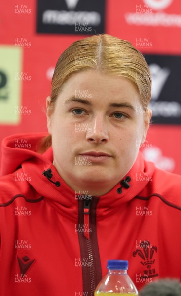 060526 - Wales Women Rugby Press Conference - Wales captain Bethan Lewis,  during a press conference ahead of the 6 Nations match against Ireland