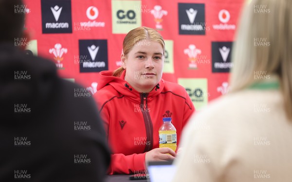 060526 - Wales Women Rugby Press Conference - Wales captain Bethan Lewis,  during a press conference ahead of the 6 Nations match against Ireland