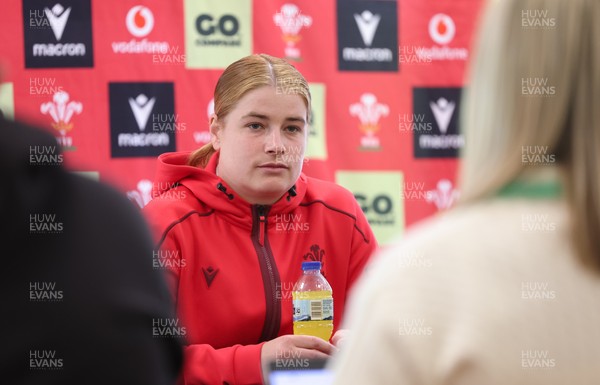 060526 - Wales Women Rugby Press Conference - Wales captain Bethan Lewis,  during a press conference ahead of the 6 Nations match against Ireland