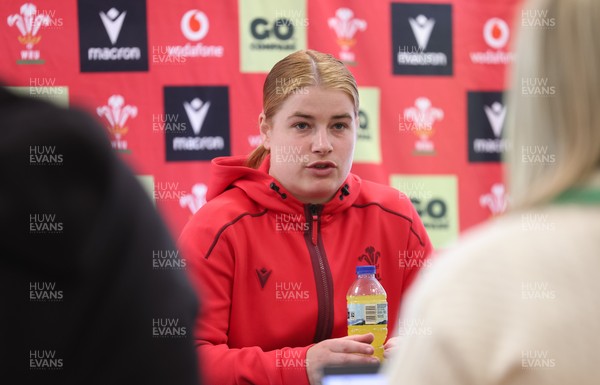 060526 - Wales Women Rugby Press Conference - Wales captain Bethan Lewis,  during a press conference ahead of the 6 Nations match against Ireland