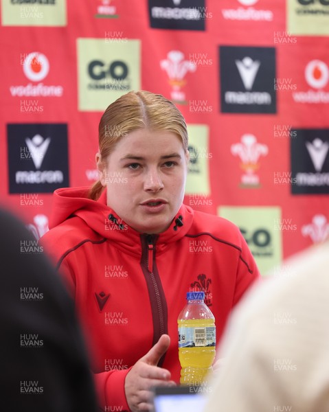 060526 - Wales Women Rugby Press Conference - Wales captain Bethan Lewis,  during a press conference ahead of the 6 Nations match against Ireland