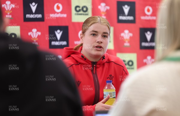 060526 - Wales Women Rugby Press Conference - Wales captain Bethan Lewis,  during a press conference ahead of the 6 Nations match against Ireland