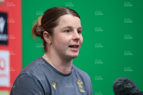 080425 - Wales Women Rugby Press Conference - Kate Williams during a press conference ahead of the Women’s Six Nations match against France