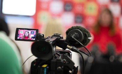 080426 - Wales Women Rugby Press Conference - Wales Women’s rugby captain Kate Williams during press conference ahead of the opening Women’s 6 Nations match against Scotland