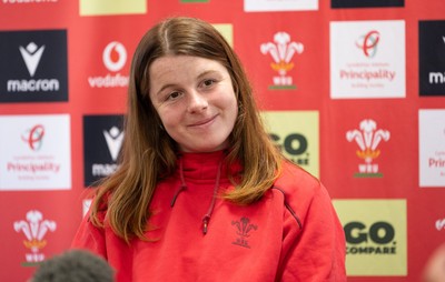 080426 - Wales Women Rugby Press Conference - Wales Women’s rugby captain Kate Williams during press conference ahead of the opening Women’s 6 Nations match against Scotland