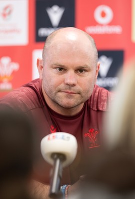 080426 - Wales Women Rugby Press Conference - Sean Lynn, Wales Women head coach, during press conference ahead of the opening Women’s 6 Nations match against Scotland