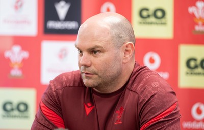 080426 - Wales Women Rugby Press Conference - Sean Lynn, Wales Women head coach, during press conference ahead of the opening Women’s 6 Nations match against Scotland