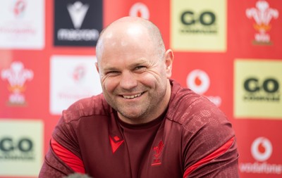 080426 - Wales Women Rugby Press Conference - Sean Lynn, Wales Women head coach, during press conference ahead of the opening Women’s 6 Nations match against Scotland