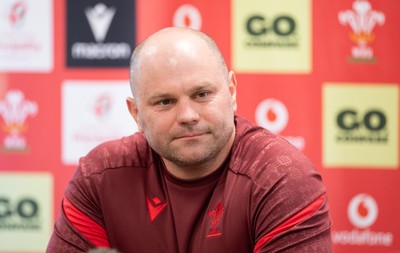 080426 - Wales Women Rugby Press Conference - Sean Lynn, Wales Women head coach, during press conference ahead of the opening Women’s 6 Nations match against Scotland