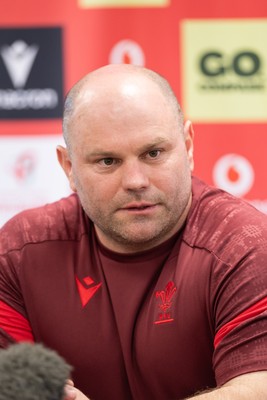 080426 - Wales Women Rugby Press Conference - Sean Lynn, Wales Women head coach, during press conference ahead of the opening Women’s 6 Nations match against Scotland