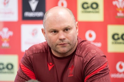 080426 - Wales Women Rugby Press Conference - Sean Lynn, Wales Women head coach, during press conference ahead of the opening Women’s 6 Nations match against Scotland