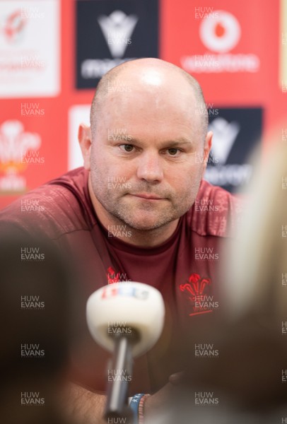 080426 - Wales Women Rugby Press Conference - Sean Lynn, Wales Women head coach, during press conference ahead of the opening Women’s 6 Nations match against Scotland