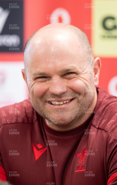080426 - Wales Women Rugby Press Conference - Sean Lynn, Wales Women head coach, during press conference ahead of the opening Women’s 6 Nations match against Scotland
