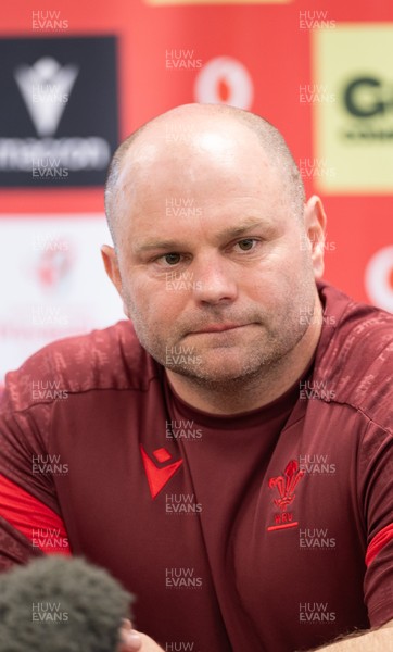 080426 - Wales Women Rugby Press Conference - Sean Lynn, Wales Women head coach, during press conference ahead of the opening Women’s 6 Nations match against Scotland