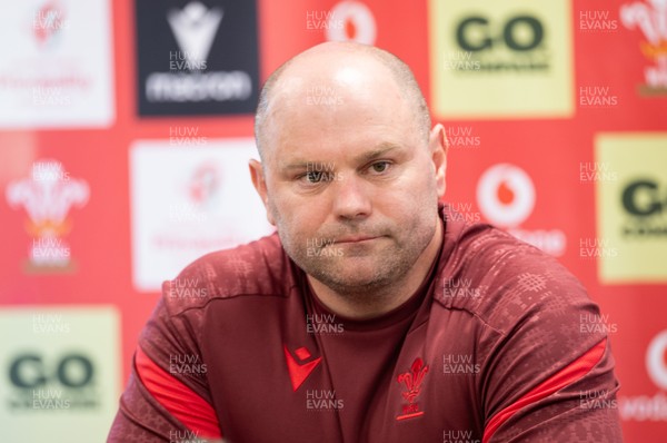 080426 - Wales Women Rugby Press Conference - Sean Lynn, Wales Women head coach, during press conference ahead of the opening Women’s 6 Nations match against Scotland