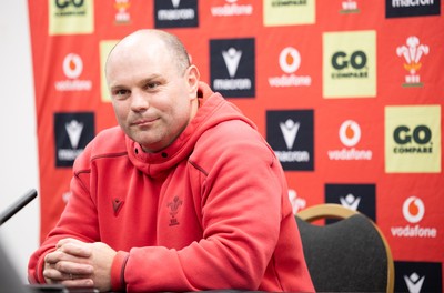 140526 - Wales Women Rugby Press Conference - Wales head coach Sean Lynn during a press conference ahead of their final Women’s 6 Nations match against Italy