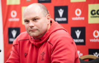 140526 - Wales Women Rugby Press Conference - Wales head coach Sean Lynn during a press conference ahead of their final Women’s 6 Nations match against Italy