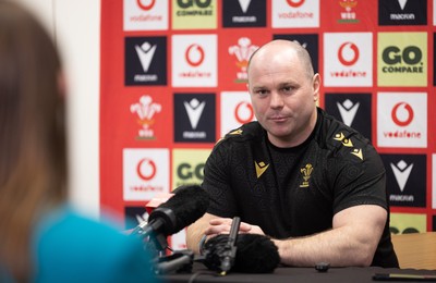 200325  Wales Women Rugby Press Conference - Wales Women’s head coach Sean Lynn during press conference ahead of the opening Women’s 6 Nations match against Scotland