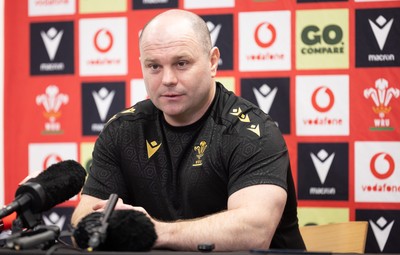 200325  Wales Women Rugby Press Conference - Wales Women’s head coach Sean Lynn during press conference ahead of the opening Women’s 6 Nations match against Scotland