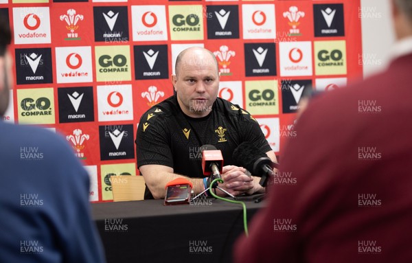 200325  Wales Women Rugby Press Conference - Wales Women’s head coach Sean Lynn during press conference ahead of the opening Women’s 6 Nations match against Scotland