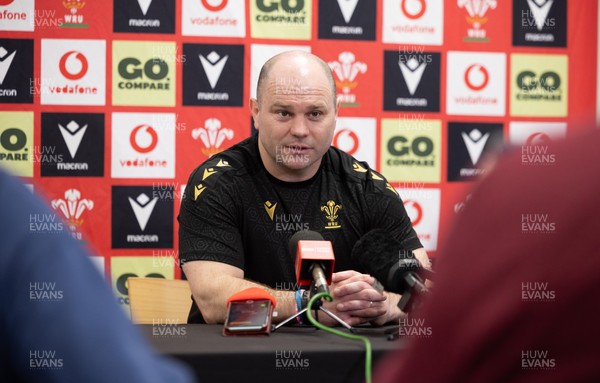 200325  Wales Women Rugby Press Conference - Wales Women’s head coach Sean Lynn during press conference ahead of the opening Women’s 6 Nations match against Scotland