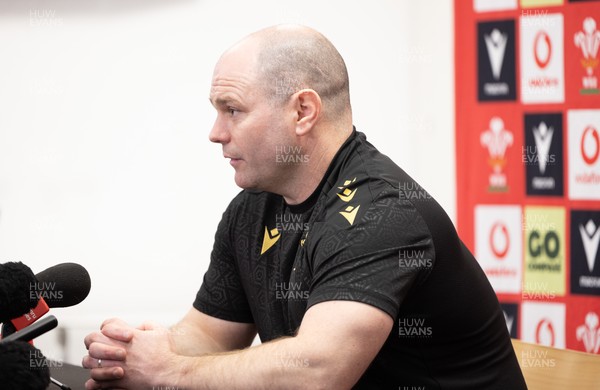 200325  Wales Women Rugby Press Conference - Wales Women’s head coach Sean Lynn during press conference ahead of the opening Women’s 6 Nations match against Scotland