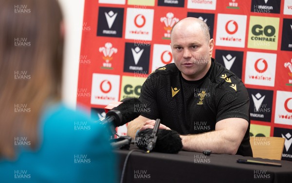 200325  Wales Women Rugby Press Conference - Wales Women’s head coach Sean Lynn during press conference ahead of the opening Women’s 6 Nations match against Scotland