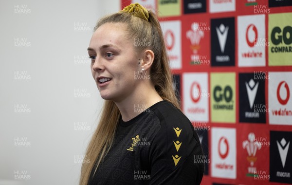 200325  Wales Women Rugby Press Conference - Wales Women’s captain Hannah Jones during press conference ahead of the opening Women’s 6 Nations match against Scotland