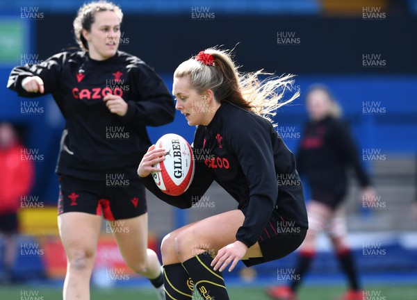 010422 - Wales Women Captains Run - Hannah Jones during training