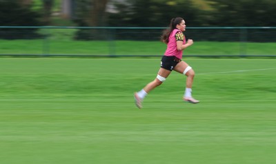 010426 - Wales Women Rugby Training Session - Jorja Aiono during training ahead of the start of the Women’s 6 Nations