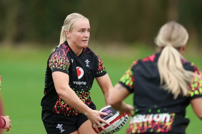 010426 - Wales Women Rugby Training Session - Seren Singleton during training ahead of the start of the Women’s 6 Nations