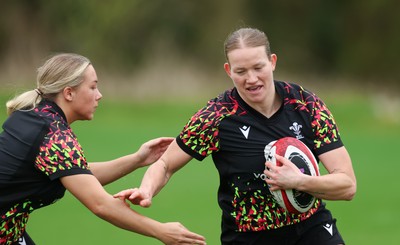 010426 - Wales Women Rugby Training Session - Carys Cox during training ahead of the start of the Women’s 6 Nations