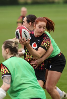 010426 - Wales Women Rugby Training Session - Lisa Neumann during training ahead of the start of the Women’s 6 Nations