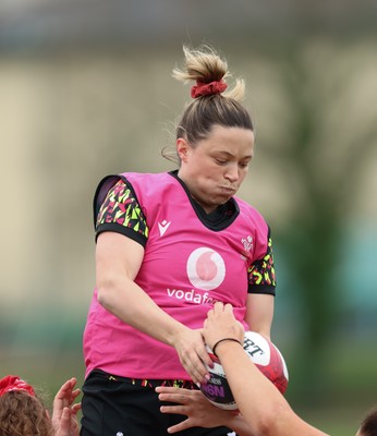 010426 - Wales Women Rugby Training Session - Alisha Joyce during training ahead of the start of the Women’s 6 Nations